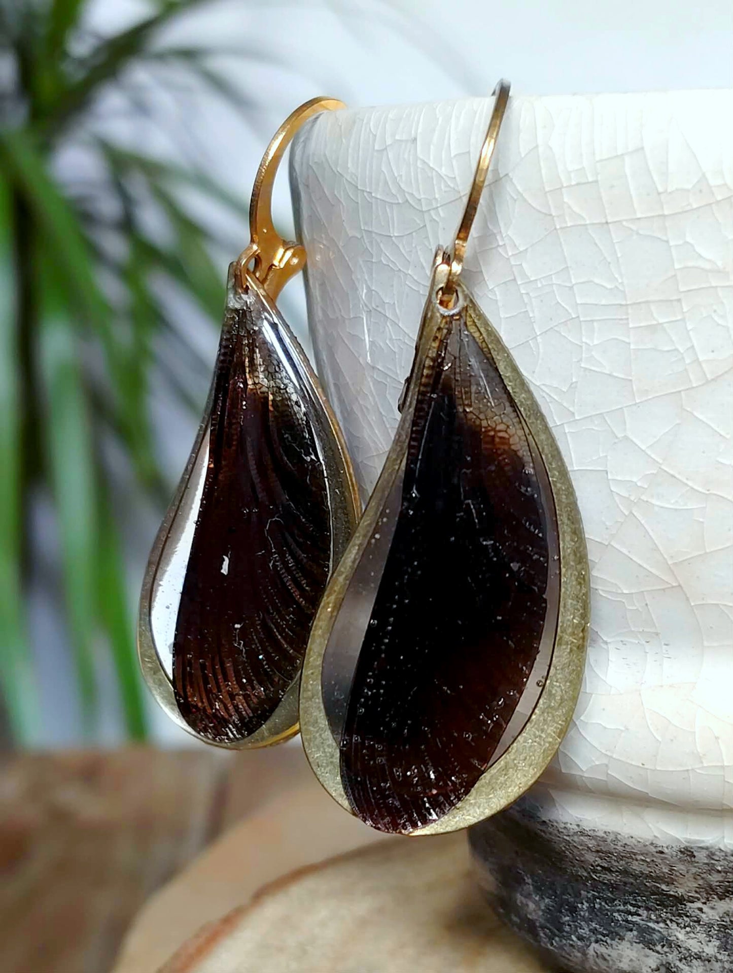 Boucles d'oreille, Aile de libellule
