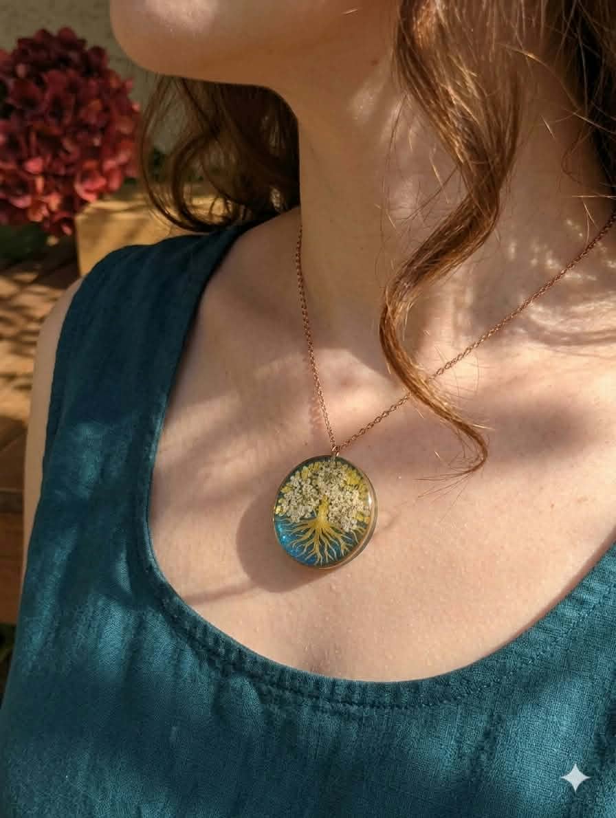 Collier Fleur de carotte