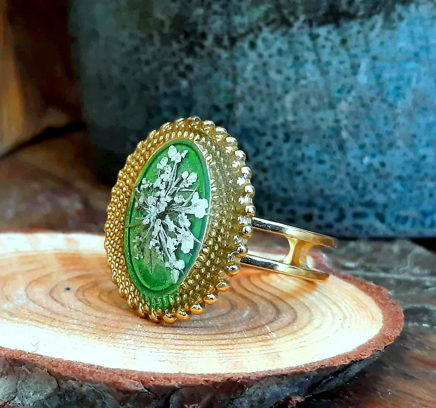 Bague Fleur de carotte sauvage