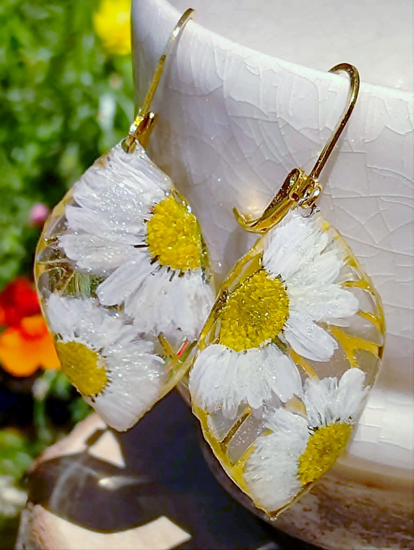 Boucles d'oreille Pâquerette