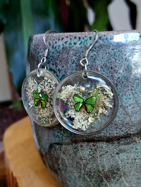 Boucles d'oreille, Fleur de carotte