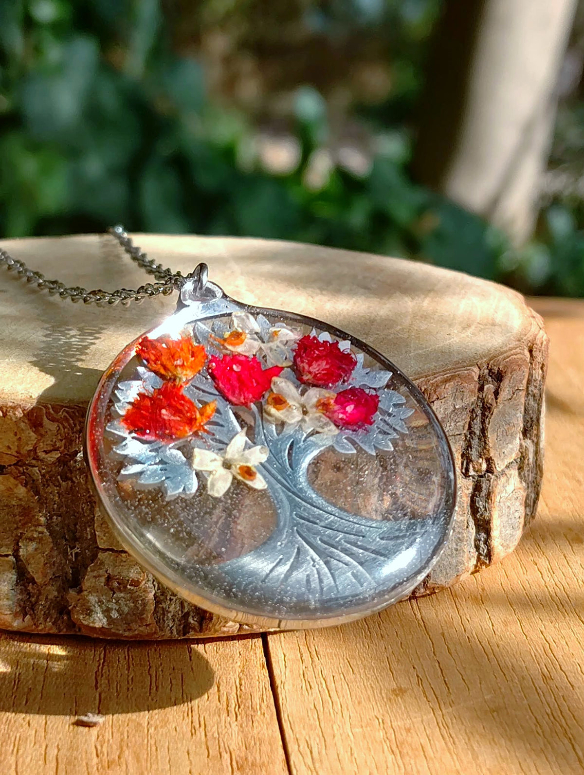 Collier Fleur  d'Olivier, Gypsophiles