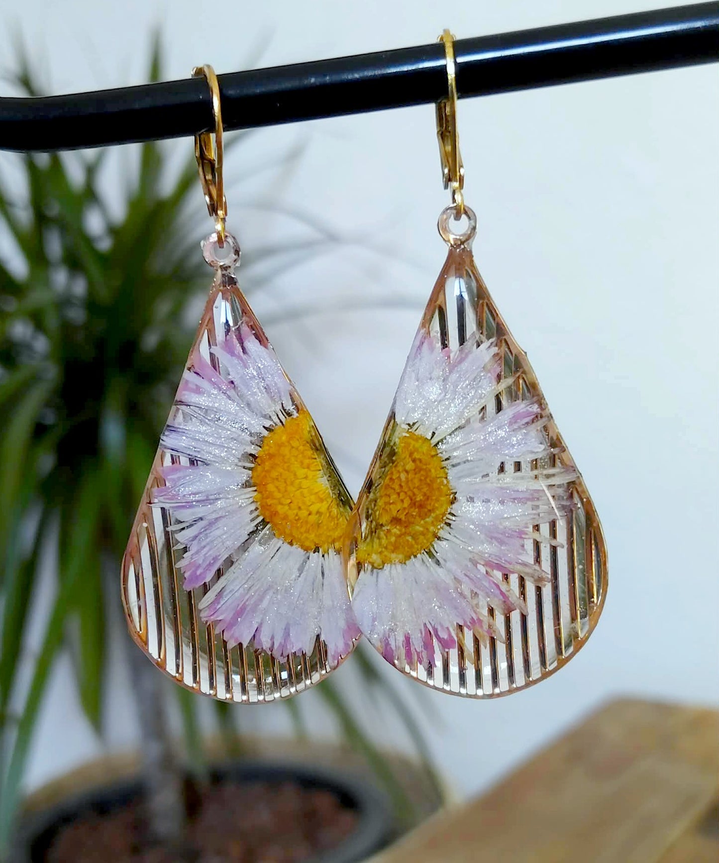 Boucles d'oreille Pâquerette