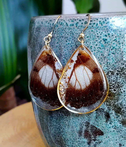 Boucles d'oreille, Aile de papillon