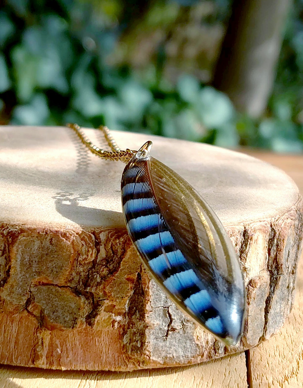Collier Plume de Geai