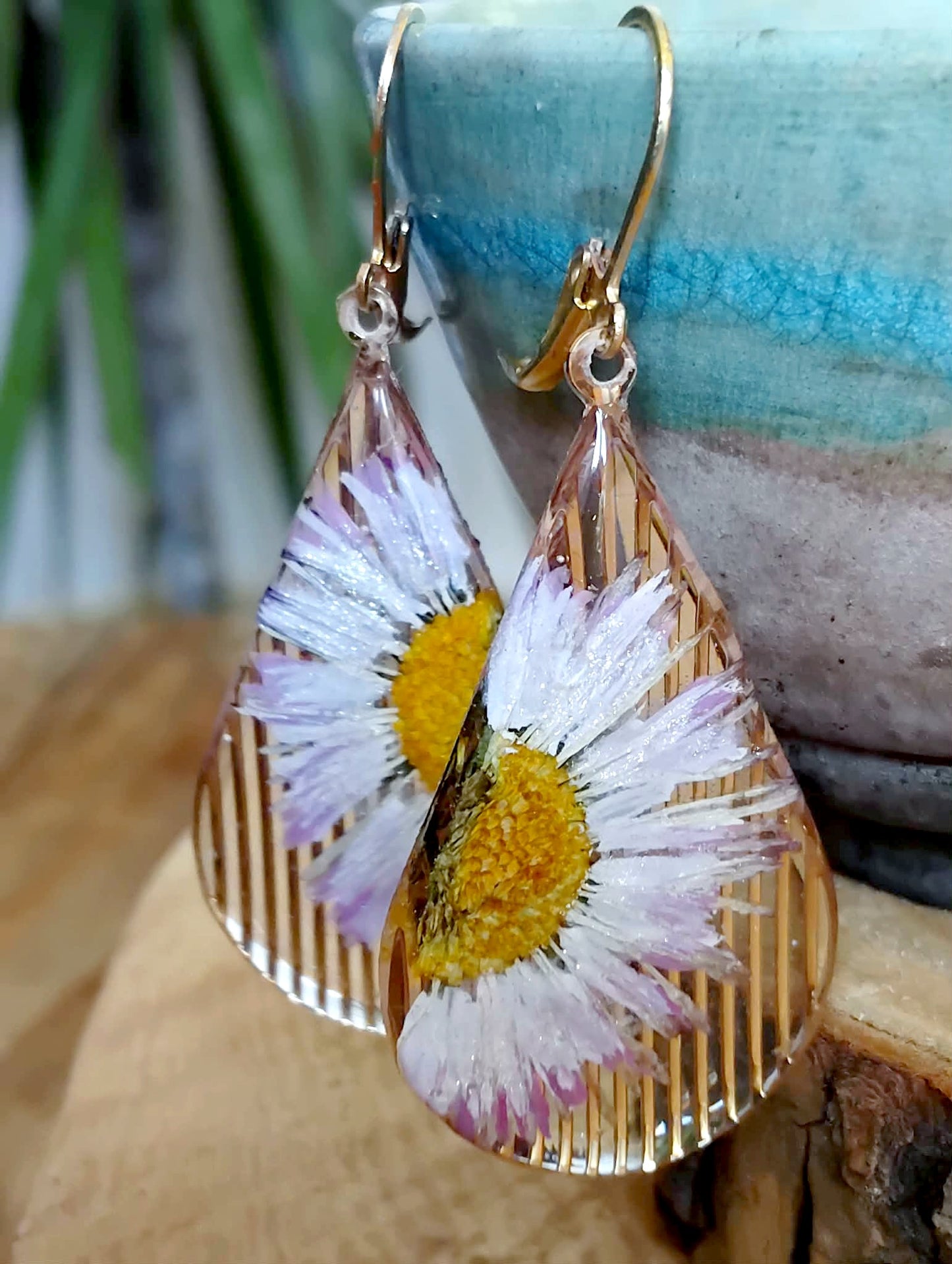 Boucles d'oreille Pâquerette