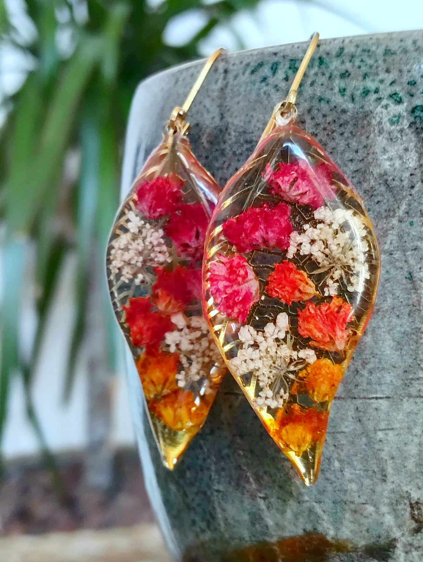 Boucles d'oreille, Gypsophiles