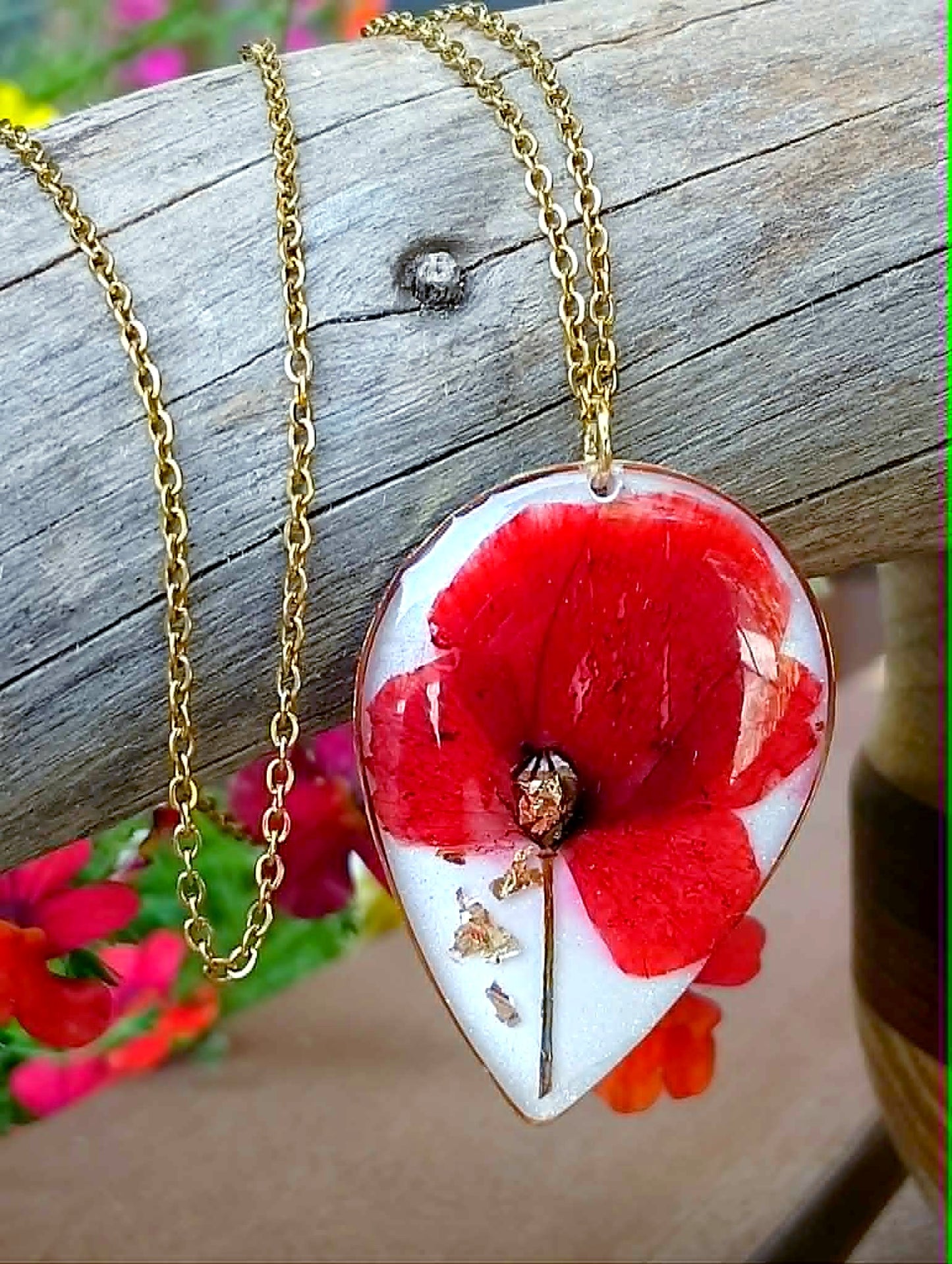 Collier Coquelicot