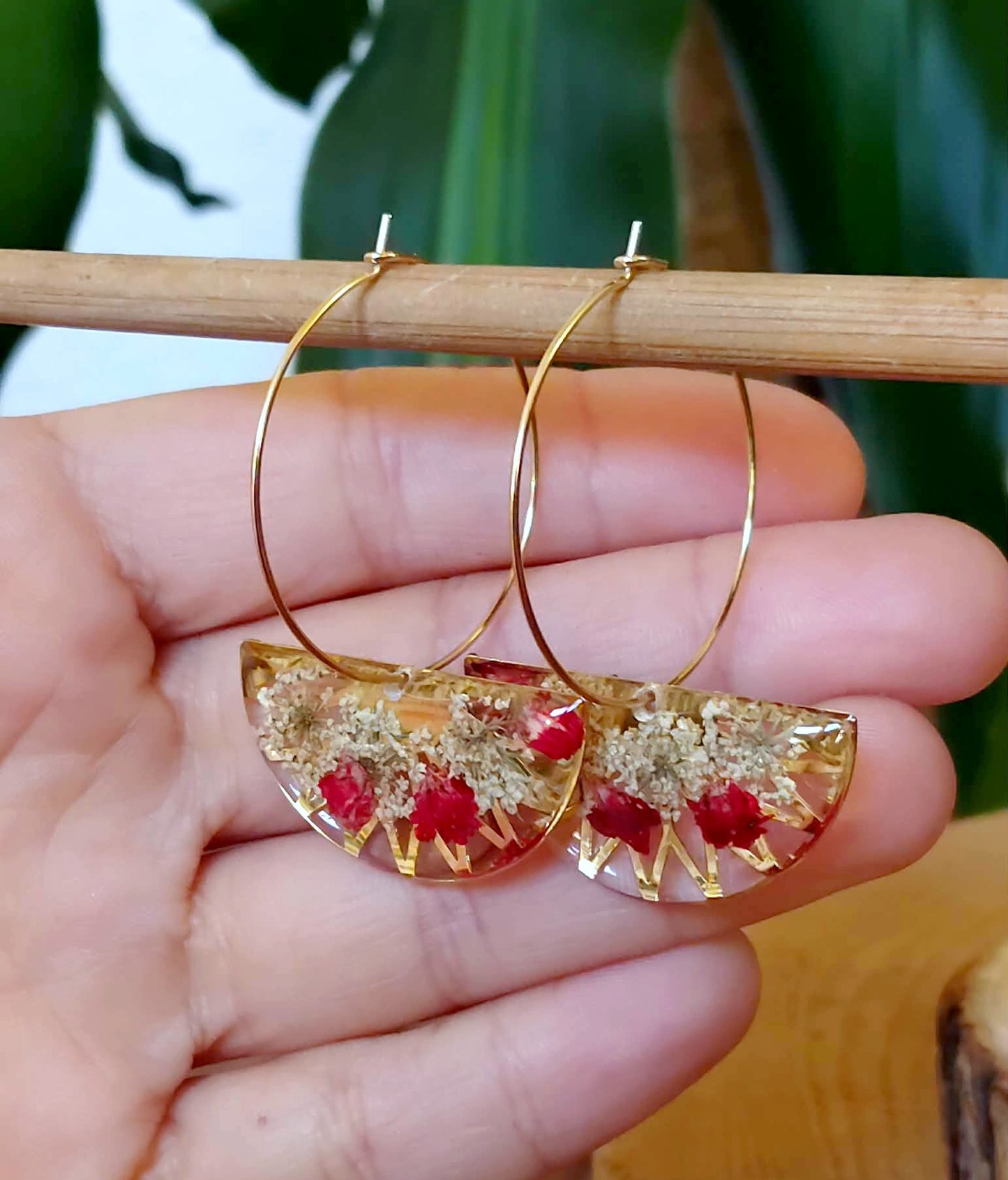 Créoles Fleur de carotte Gypsophiles