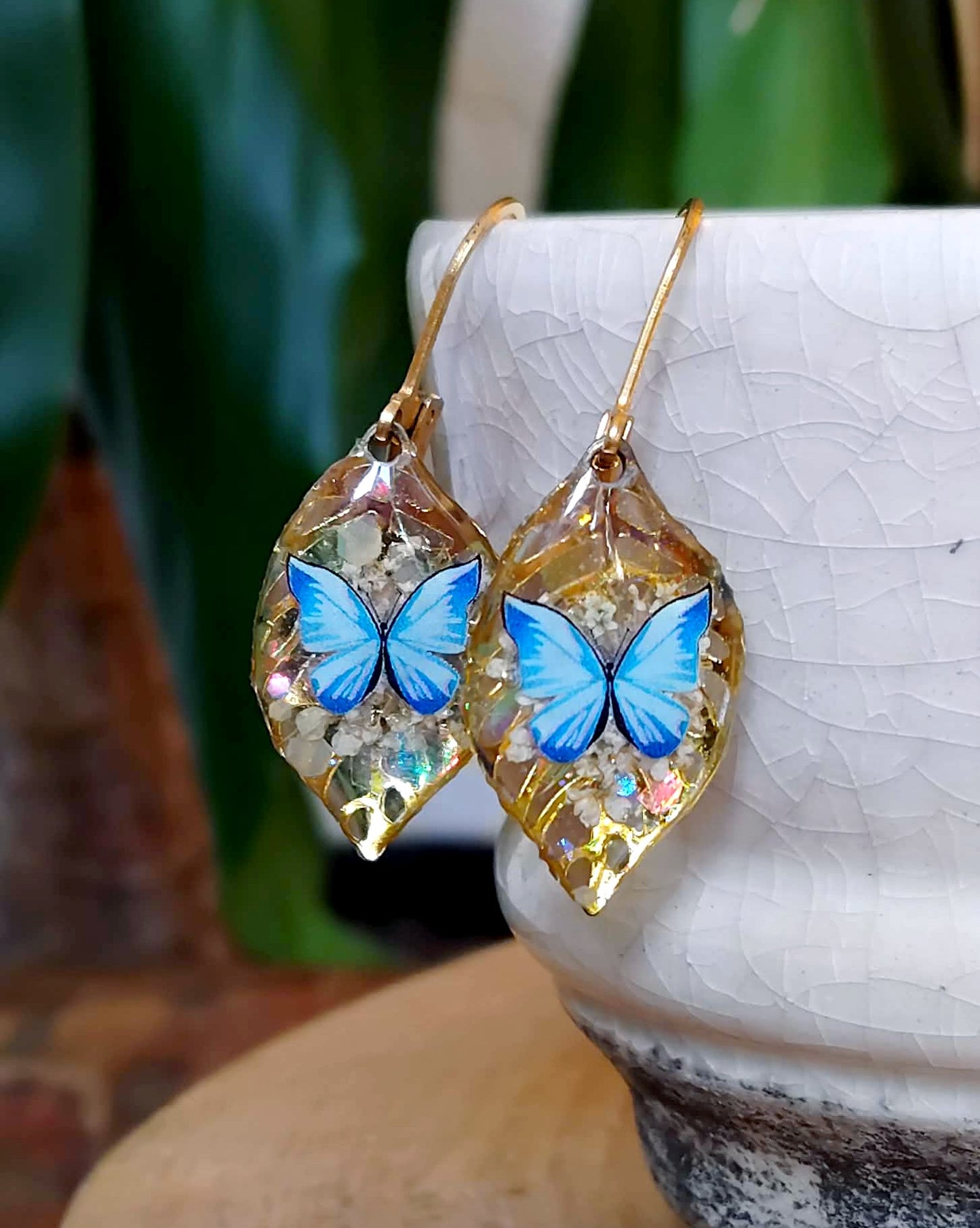 Boucles d'oreille, Fleur de carotte