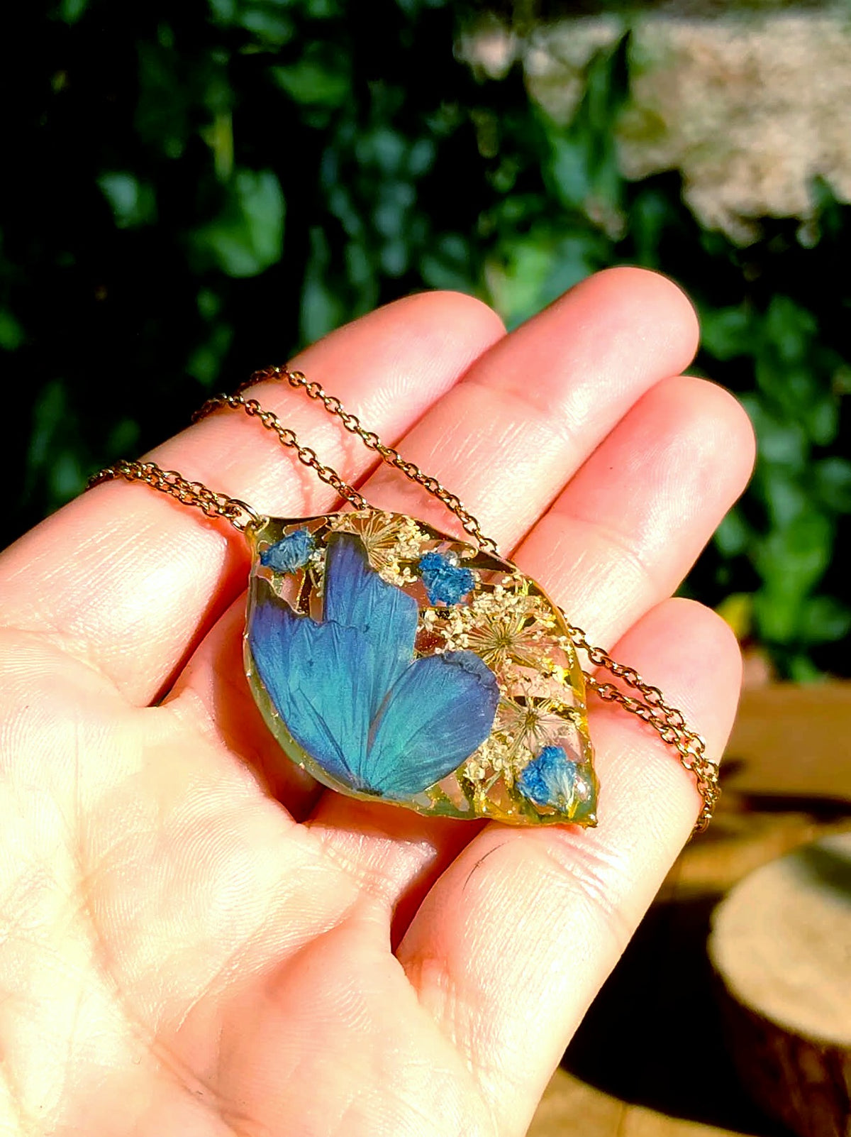 Collier Fleur de carotte, Gypsophiles
