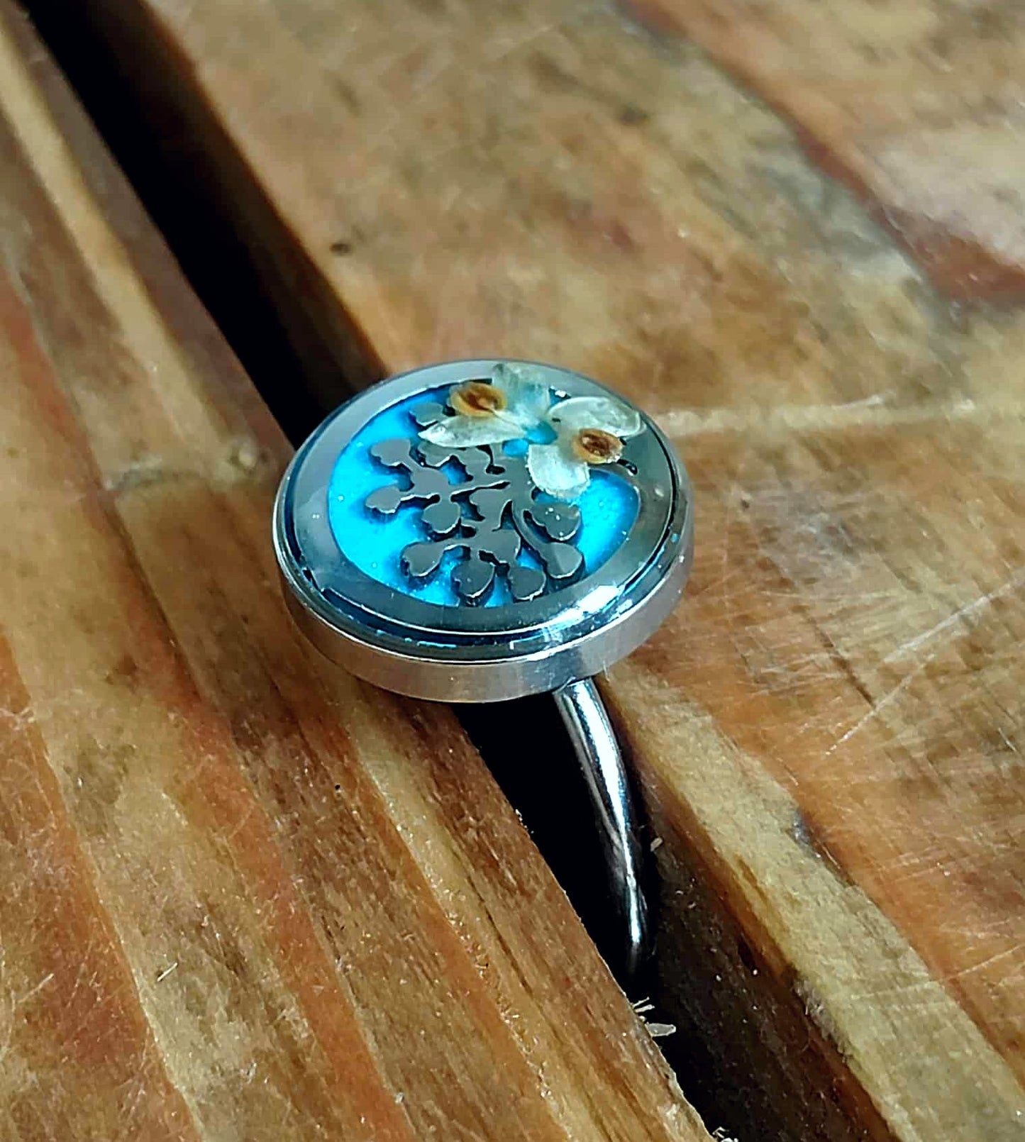 Bague Arbre de vie Fleur d'olivier