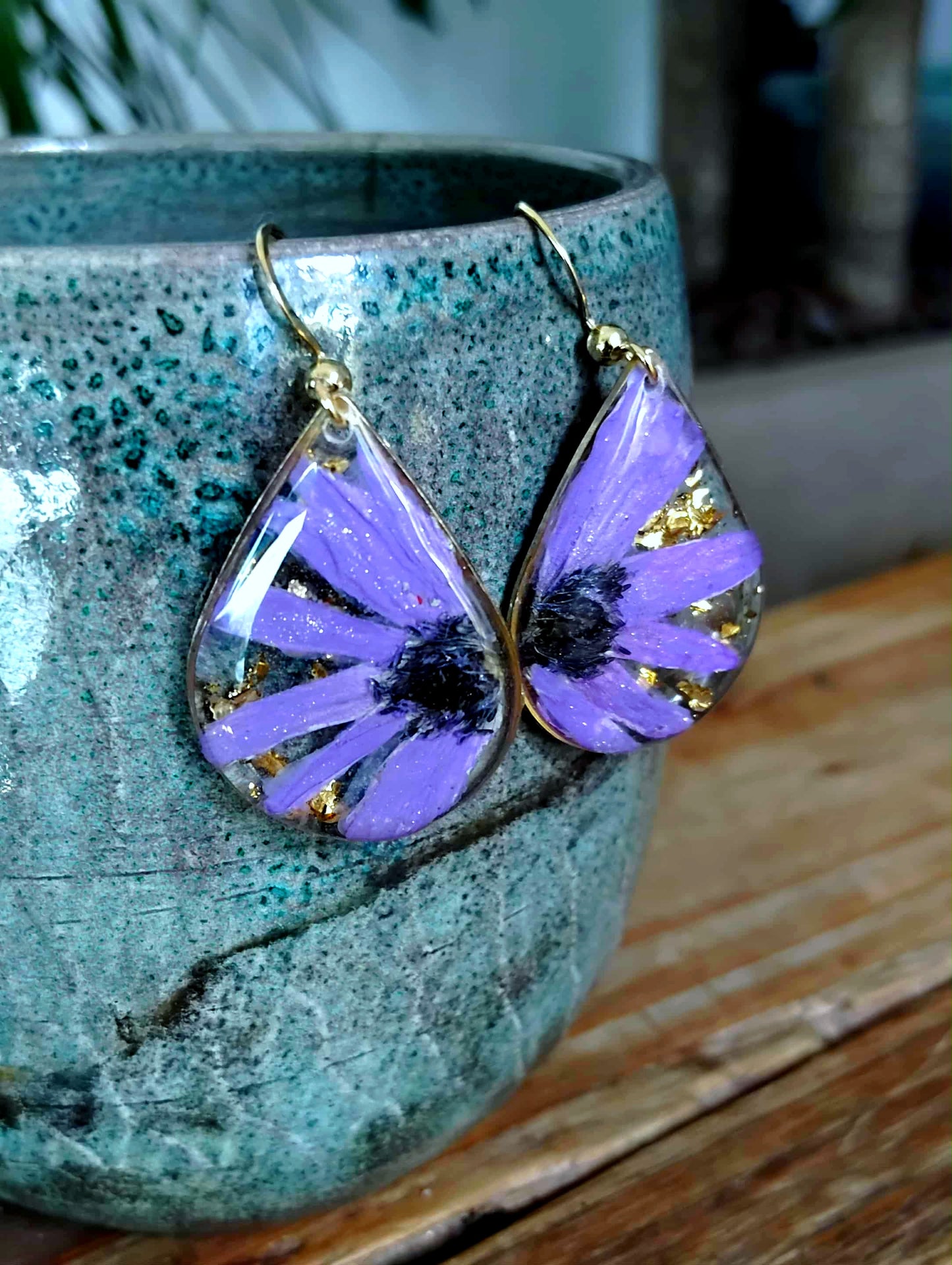 Boucles d'oreille Anémone