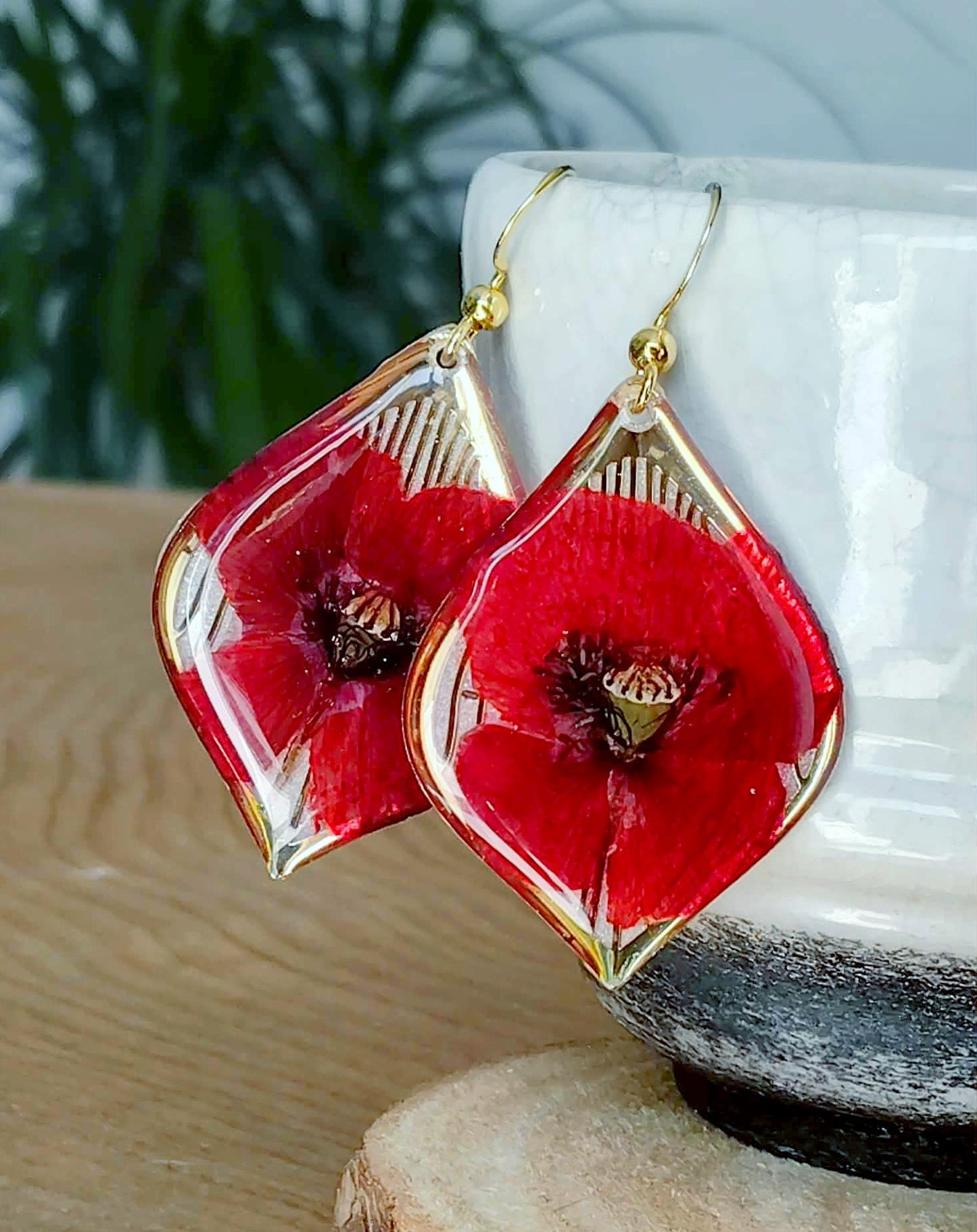 Boucles d'oreille Coquelicot
