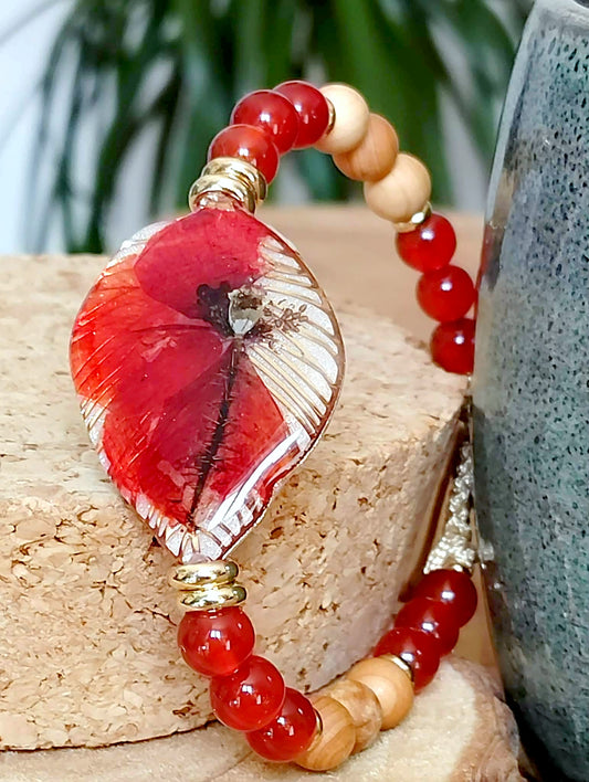 Bracelet Coquelicot