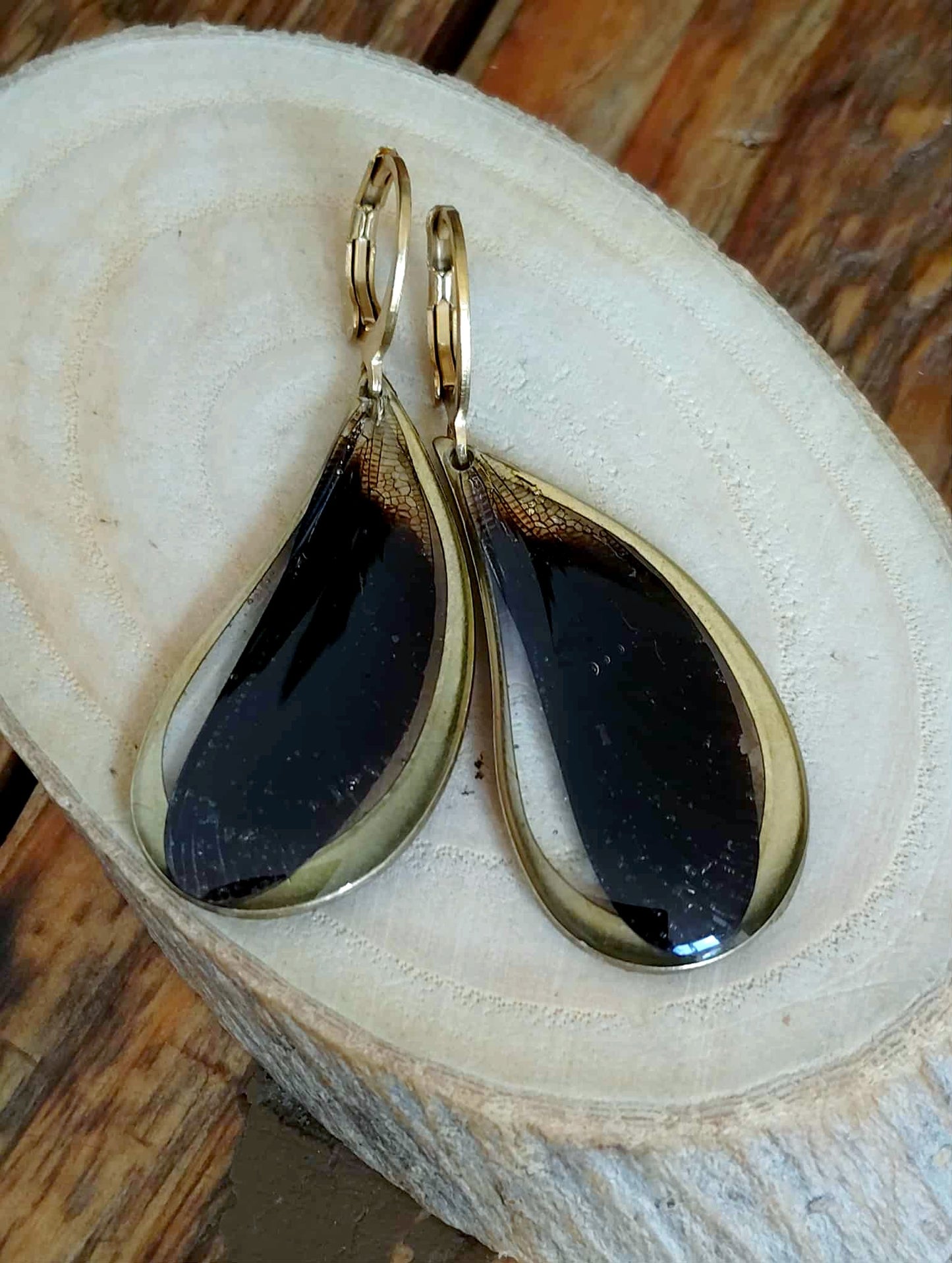 Boucles d'oreille, Aile de libellule