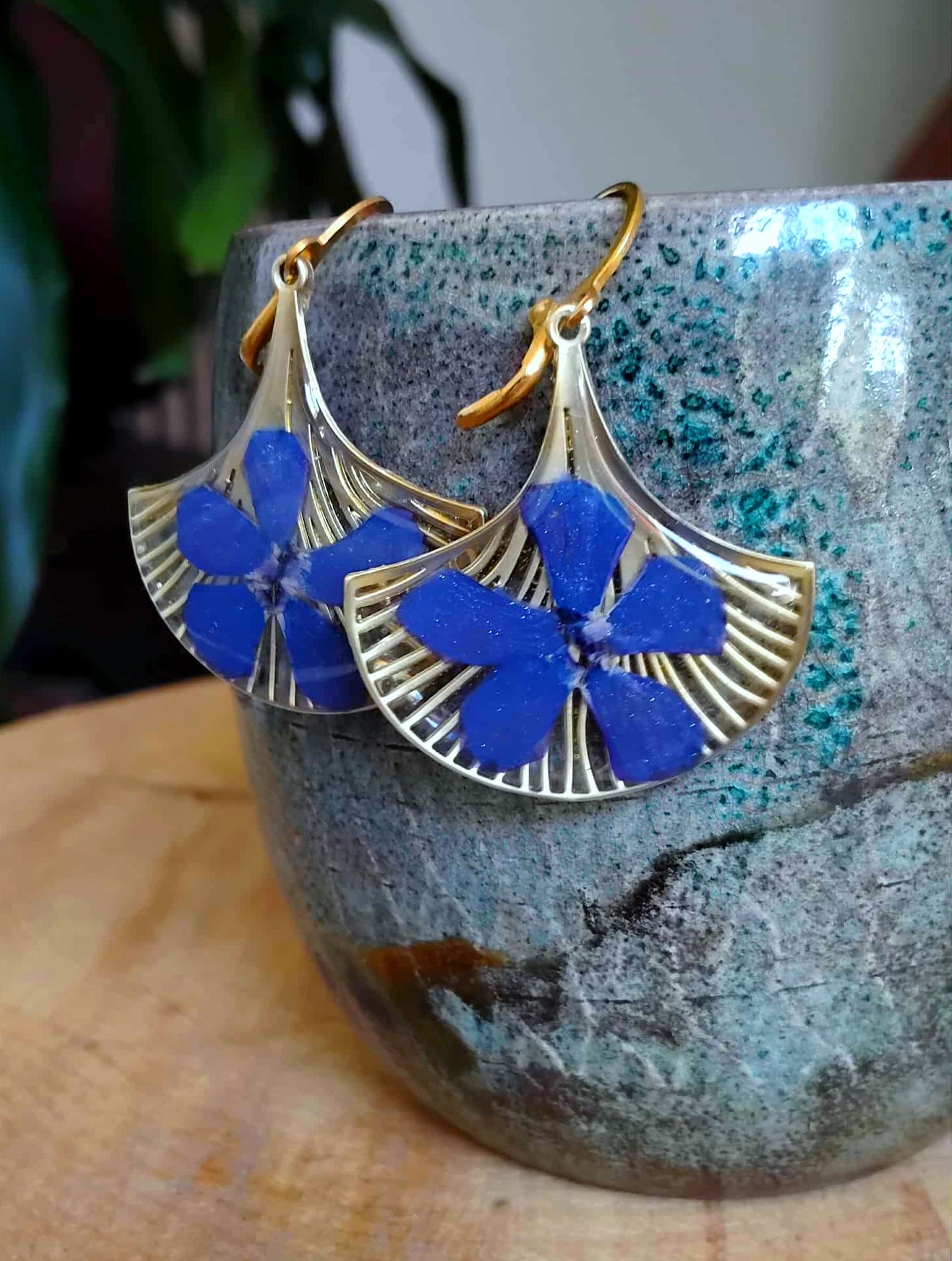 Boucles d'oreille, Pervenche