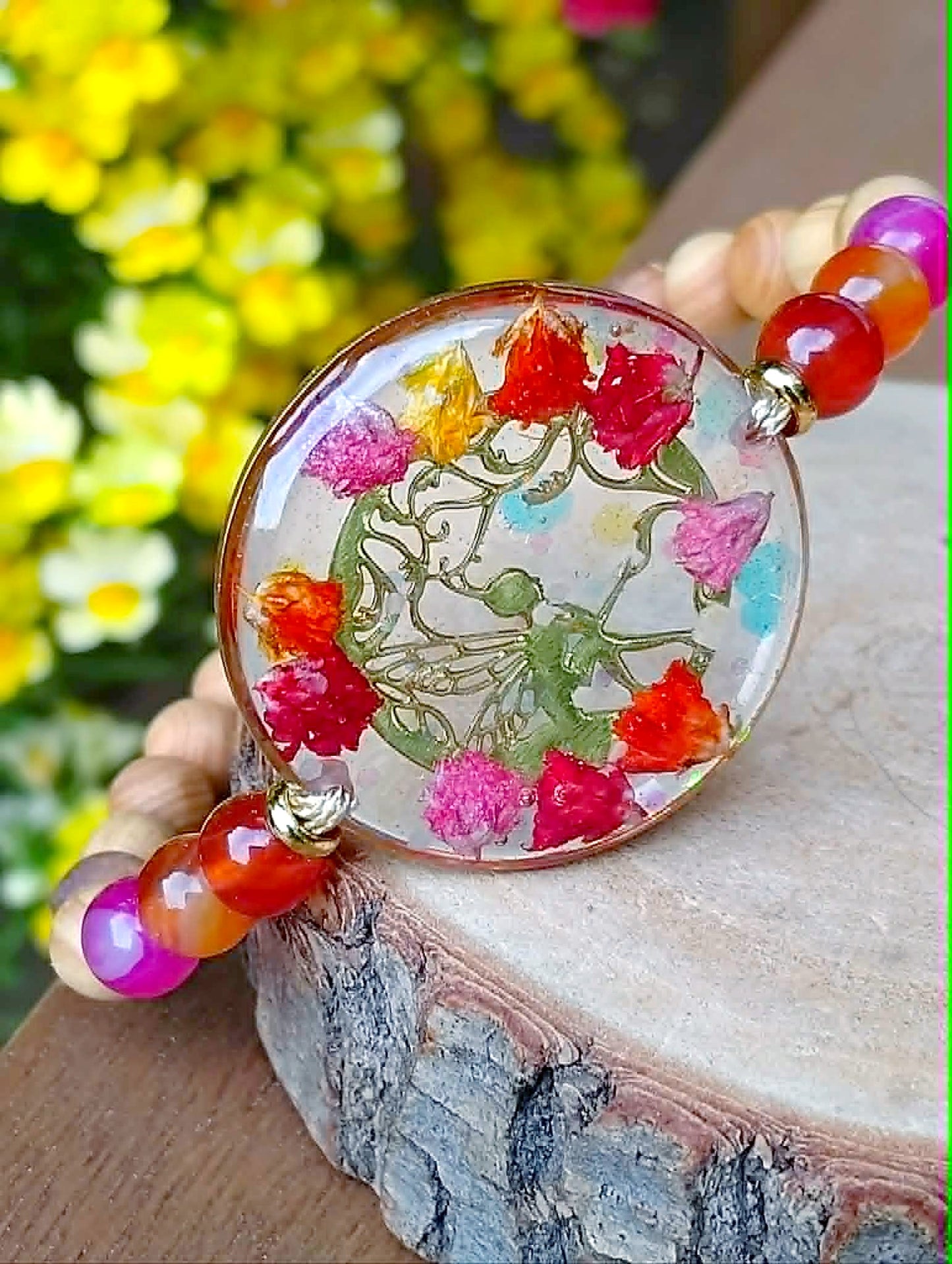 Bracelet Gypsophile  Agate