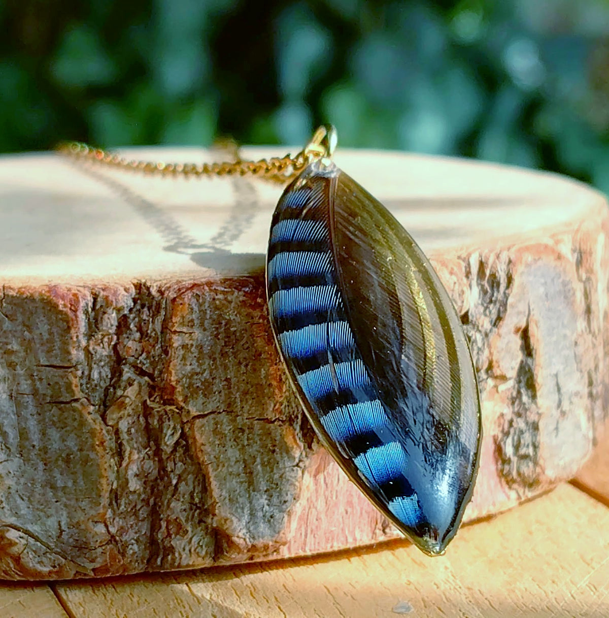 Collier Plume de Geai