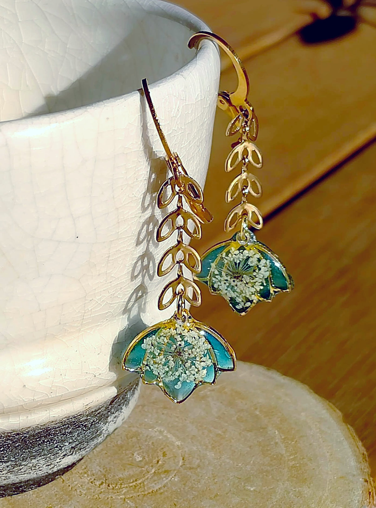 Boucles d'oreille Fleurs de carotte