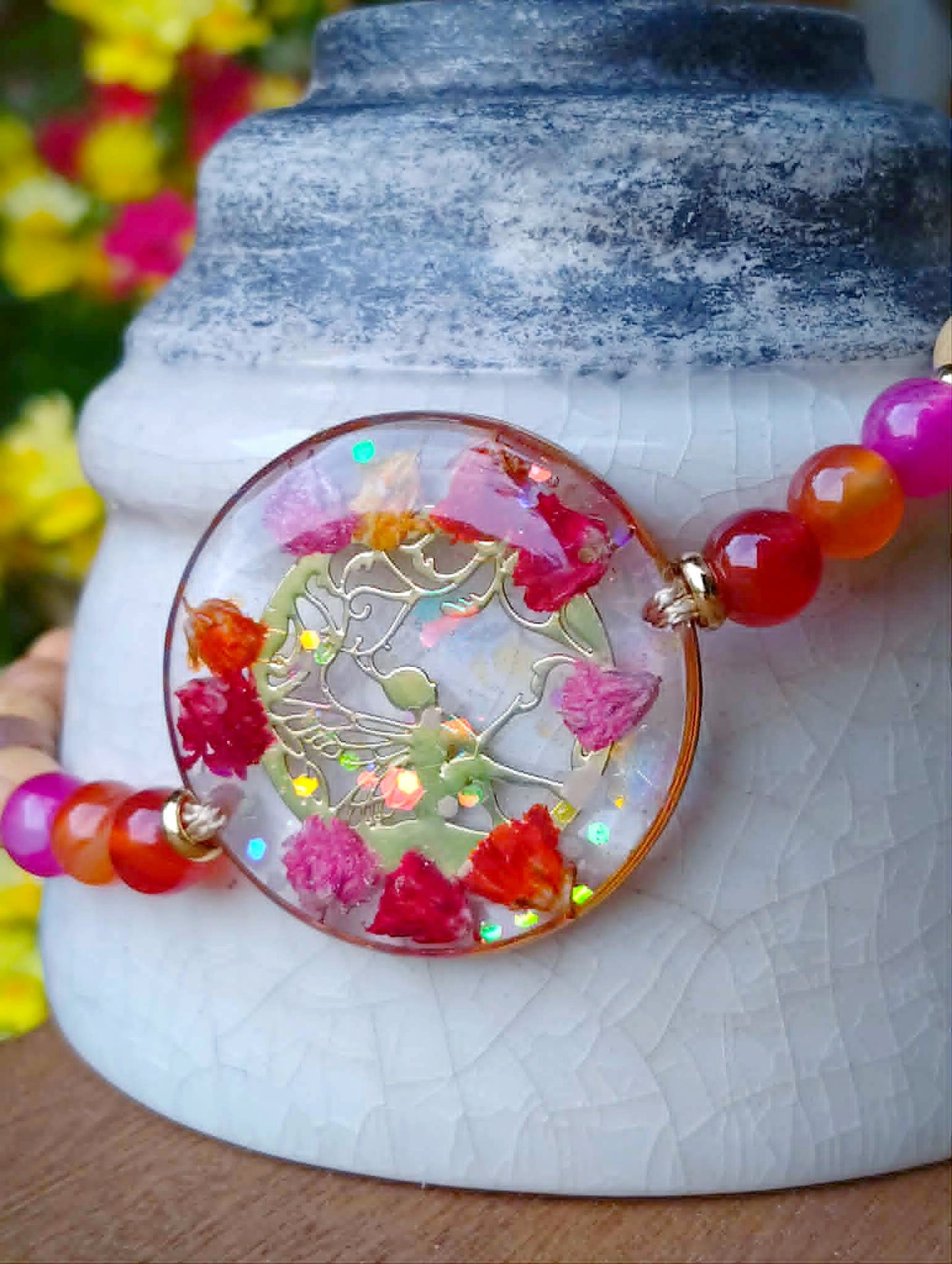 Bracelet Gypsophile  Agate