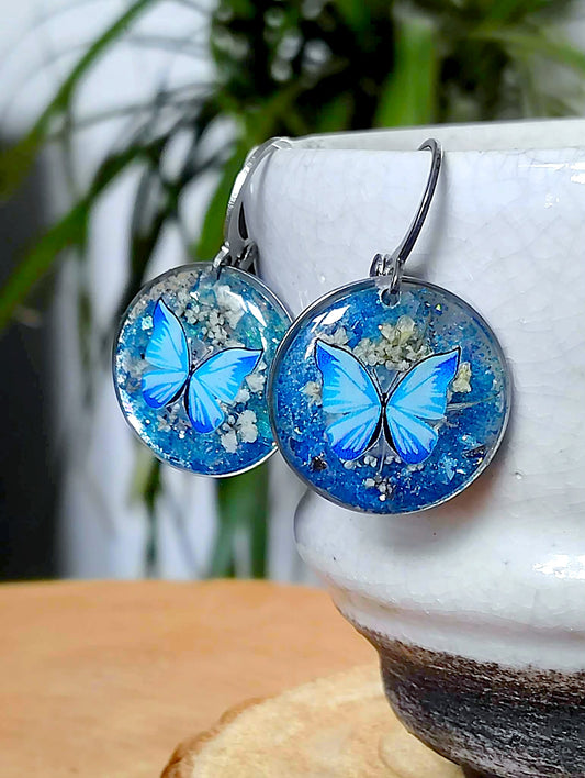 Boucles d'oreille, Fleur de carotte
