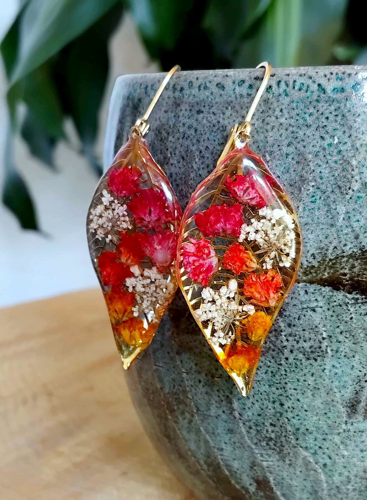 Boucles d'oreille, Gypsophiles