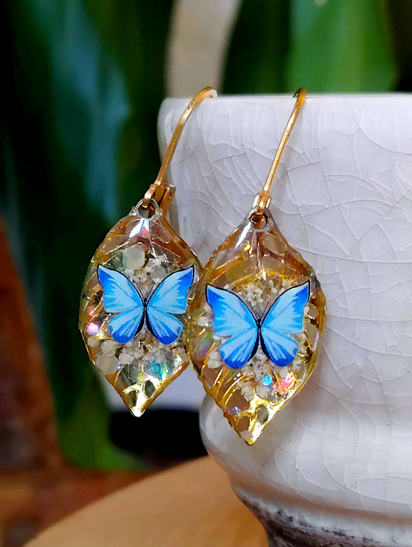 Boucles d'oreille, Fleur de carotte