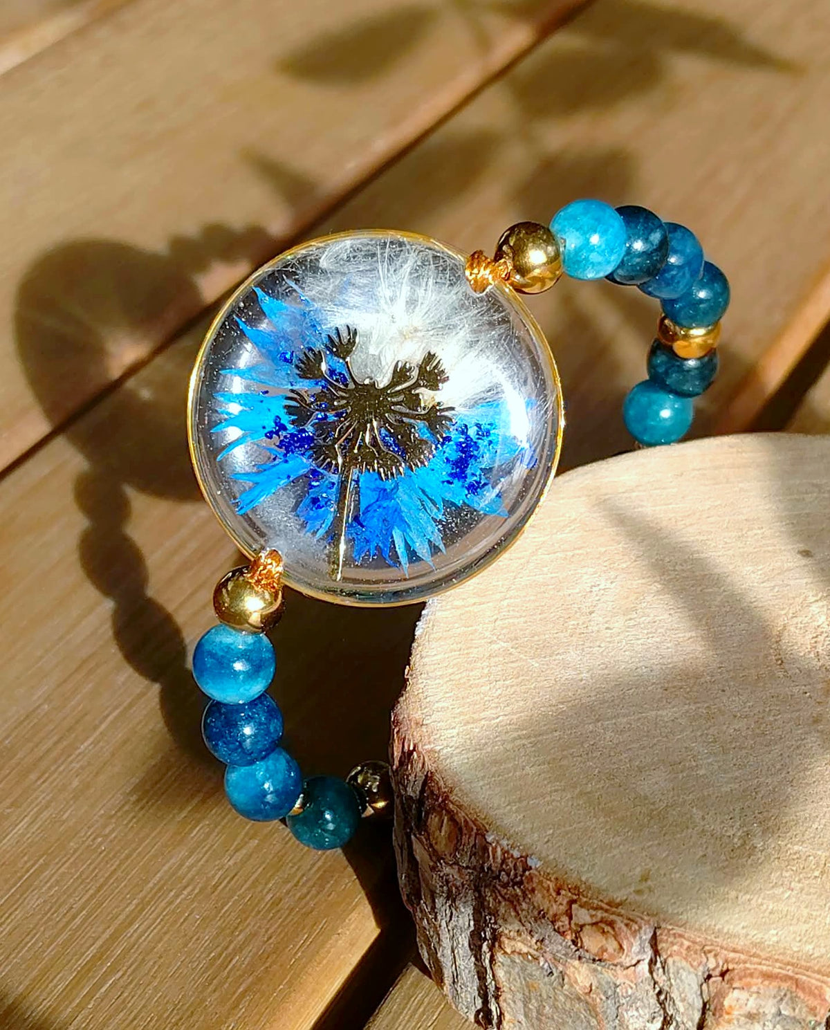 Bracelet Pissenlit et Bleuet