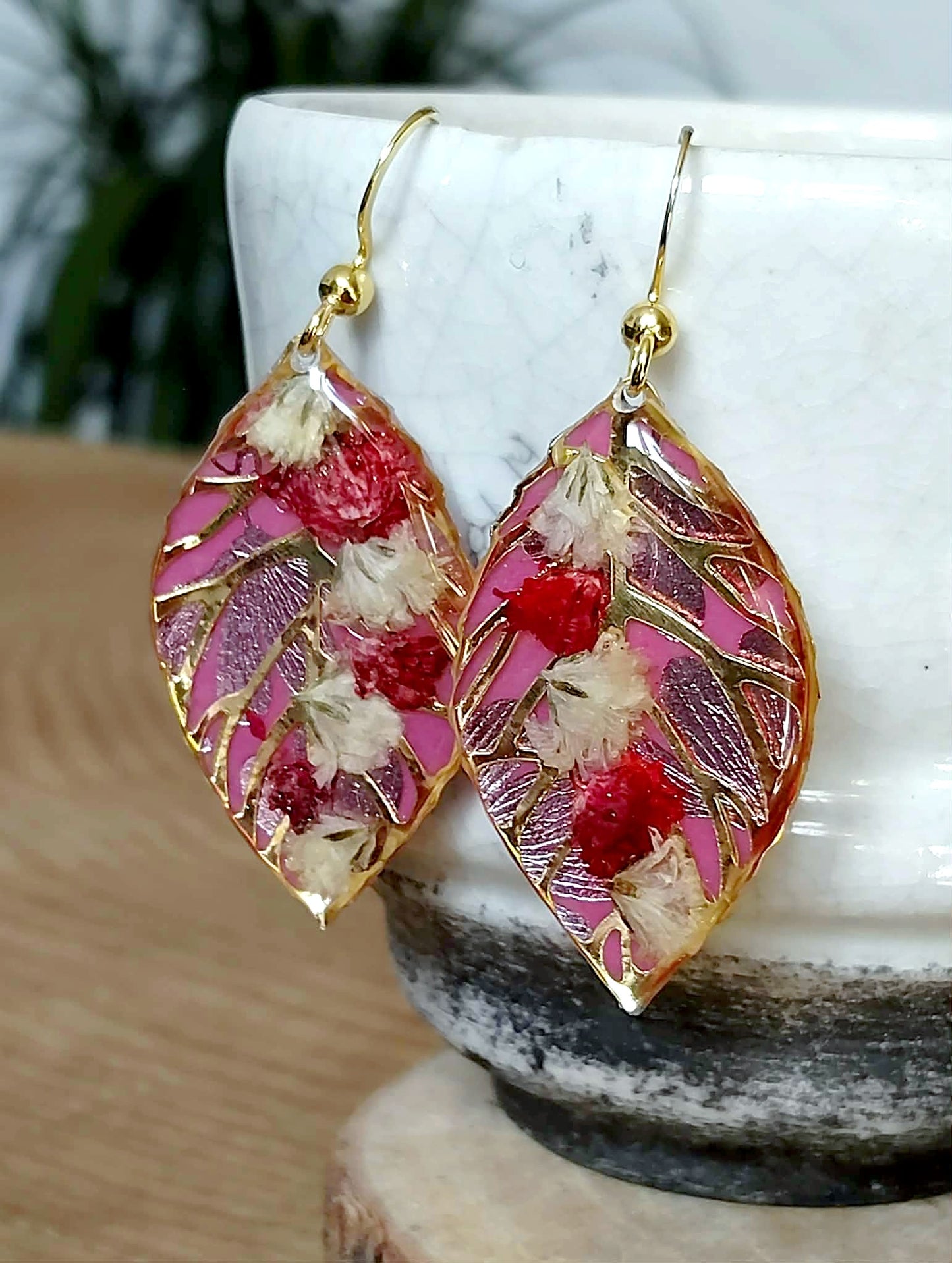 Boucles d'oreille Gypsophiles