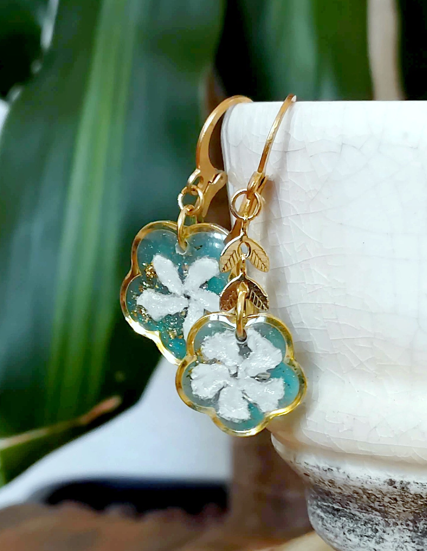 Boucles d'oreille Asymétrique Jasmin
