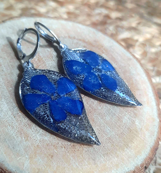 Boucles d'oreille, Pervenche