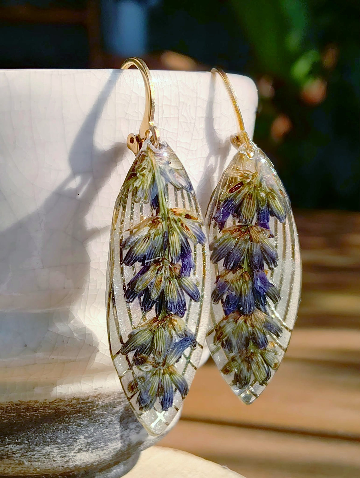 Boucles d'oreille Lavande