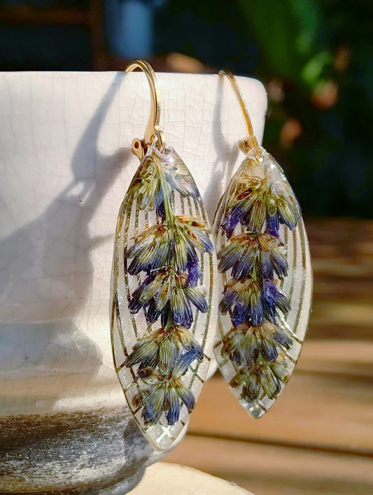 Boucles d'oreille Lavande
