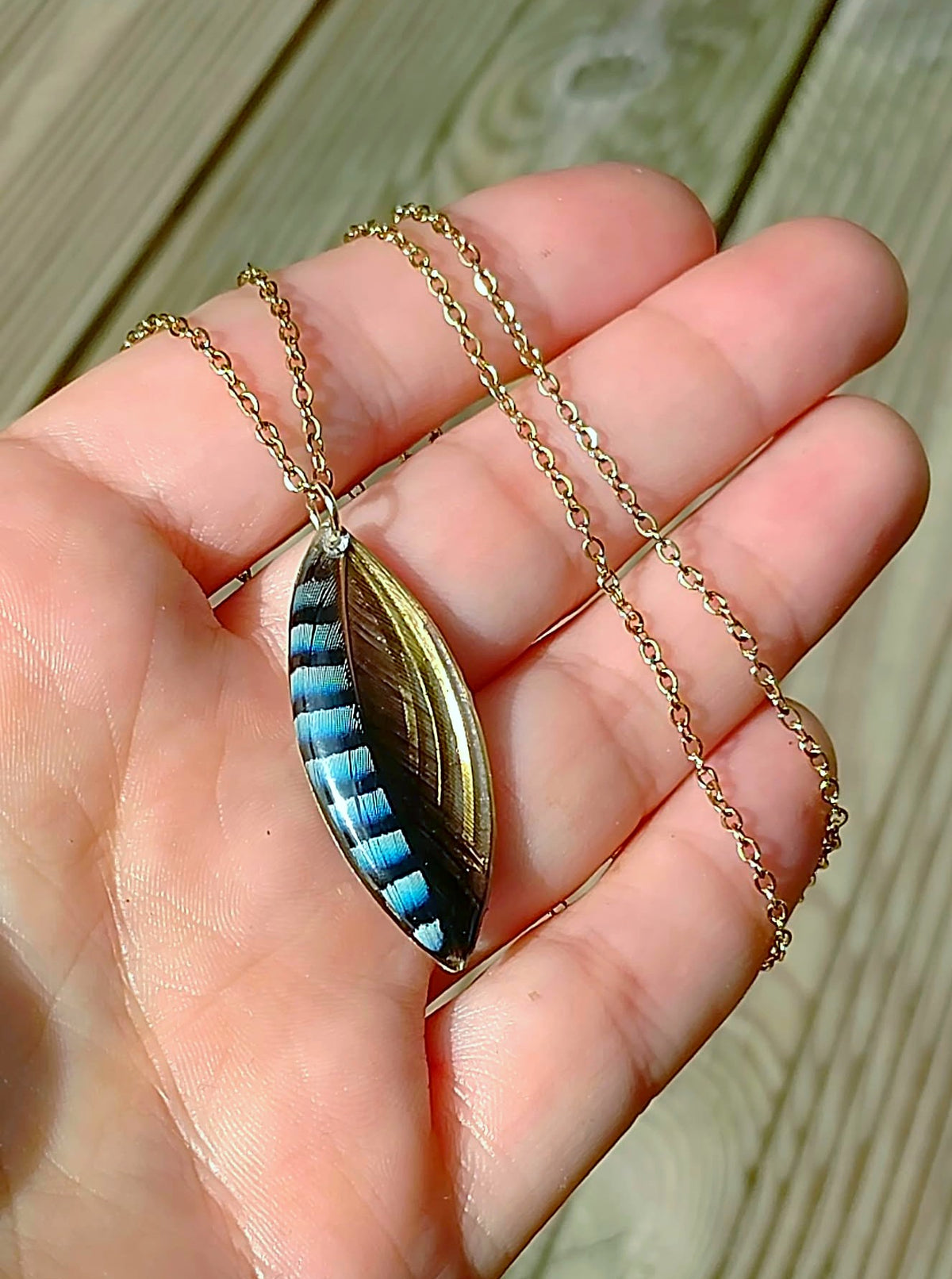 Collier Plume de Geai