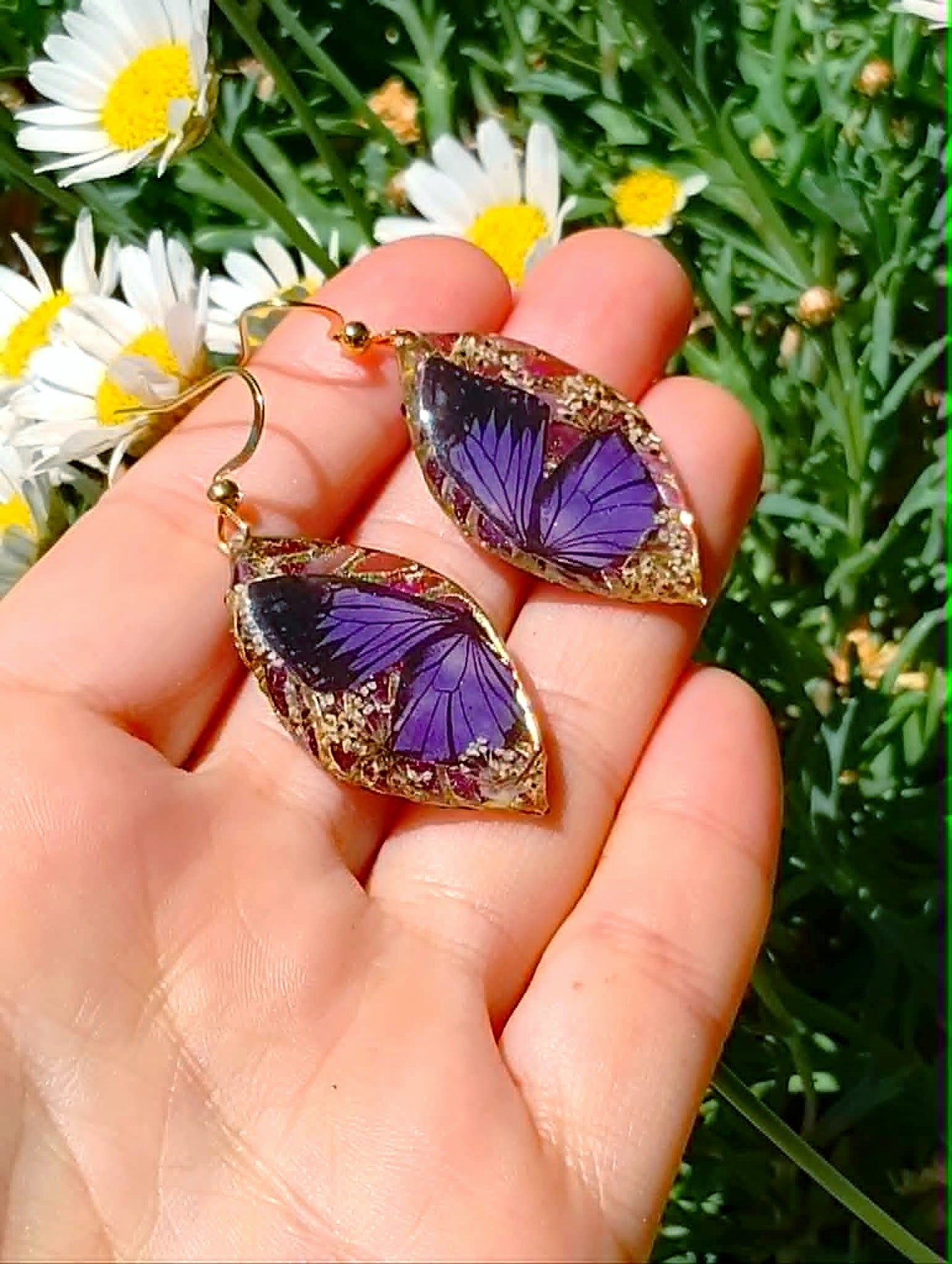 Boucles d'oreille Fleur de carotte