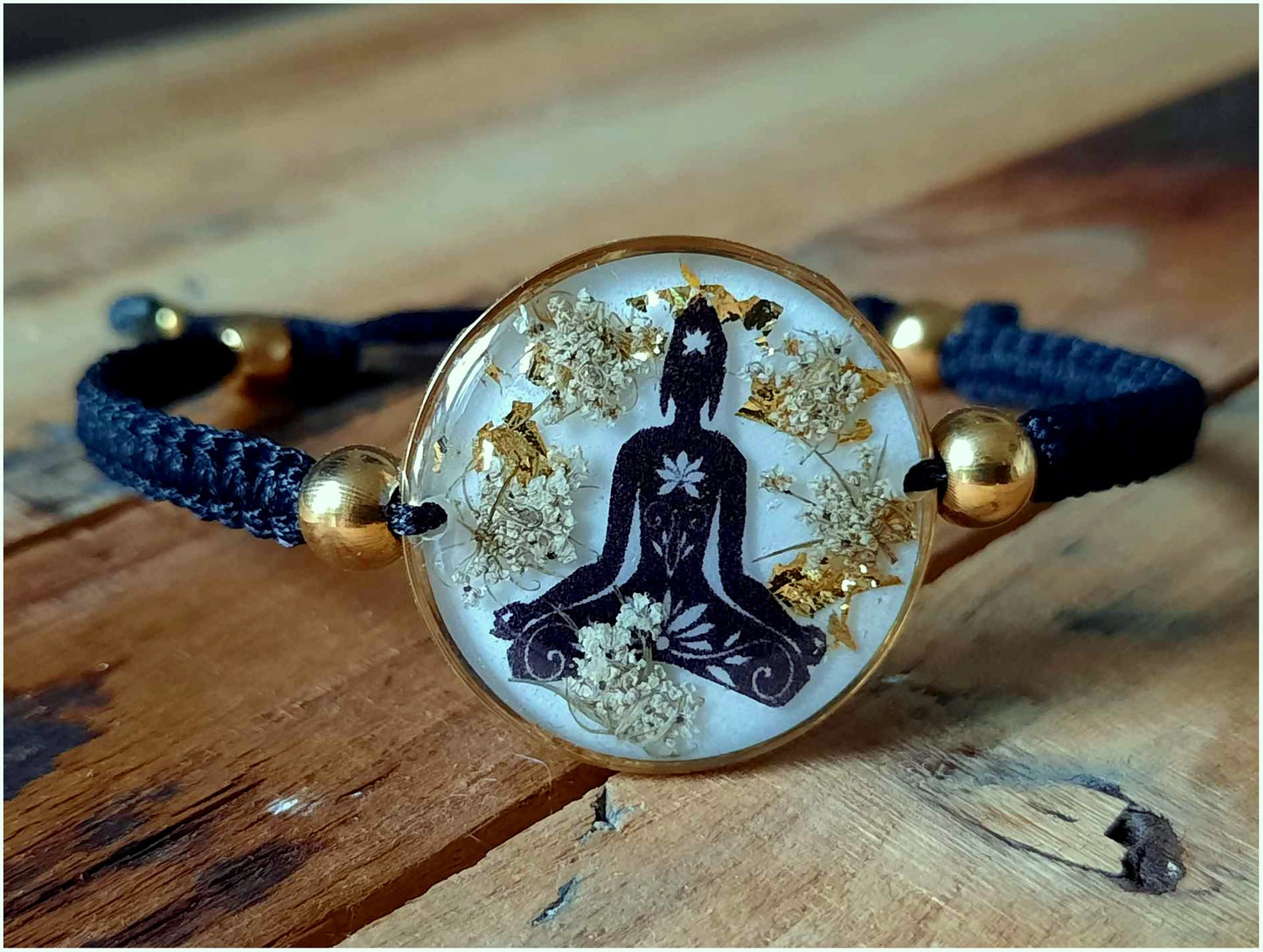 Bracelet, Bouddha, Fleur de carotte