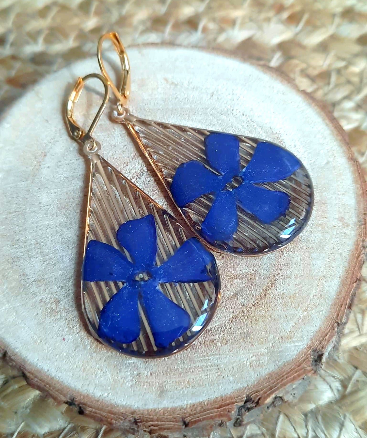 Boucles d'oreille, Pervenche