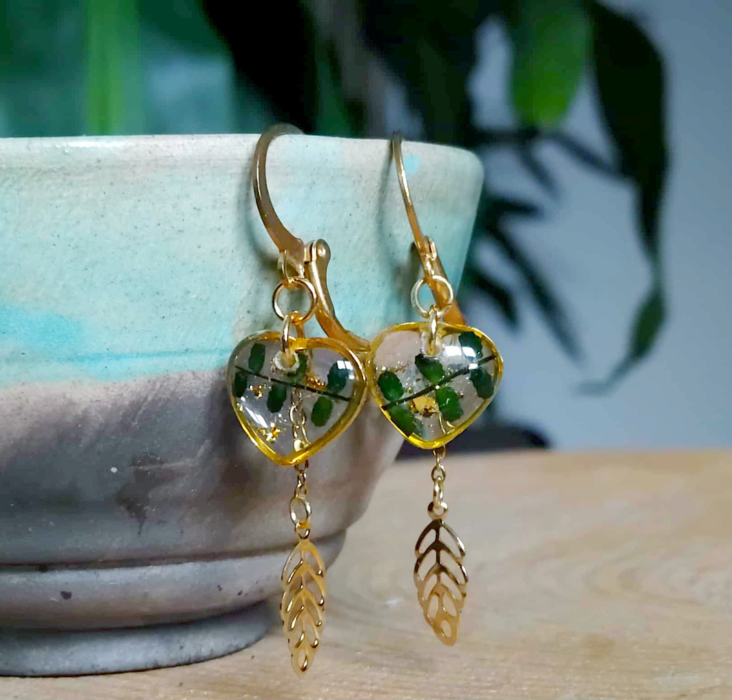 Boucles d'oreille Fougère