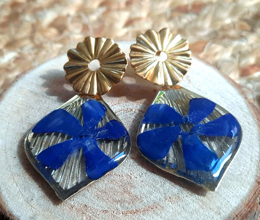 Boucles d'oreille, Pervenche