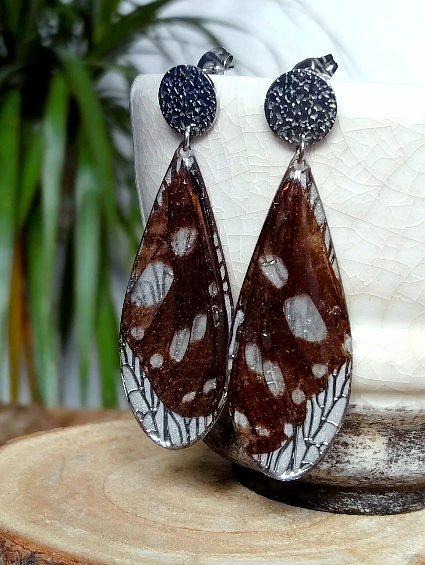 Boucles d'oreille, Aile de papillon