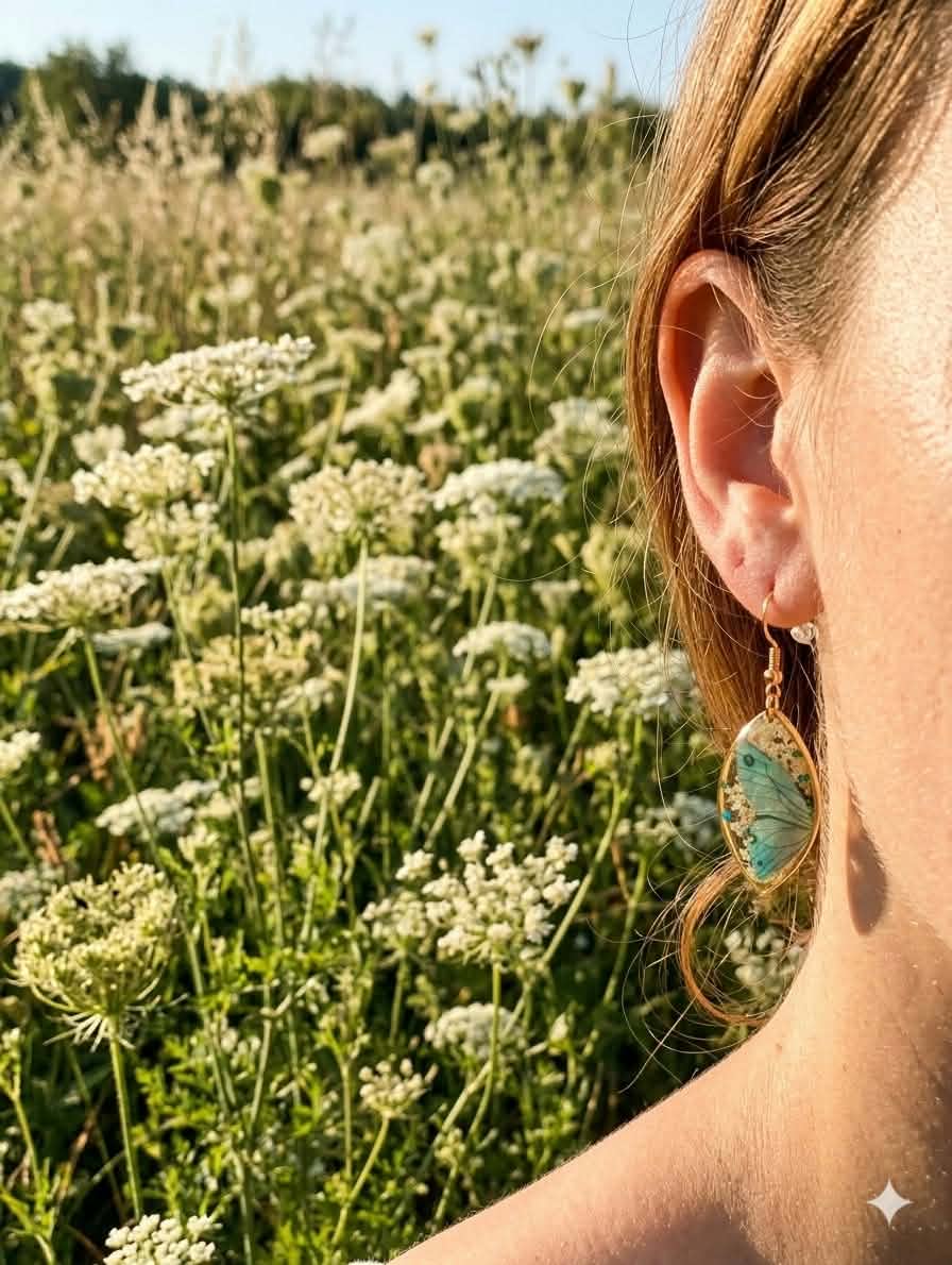 Boucles d'oreille Fleurs de carotte