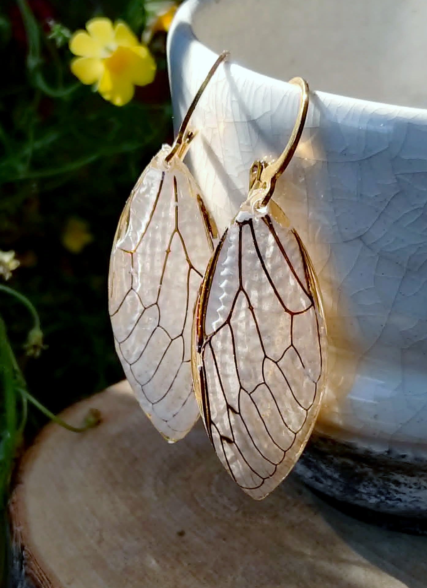 Boucles d'oreille, Aile de cigale
