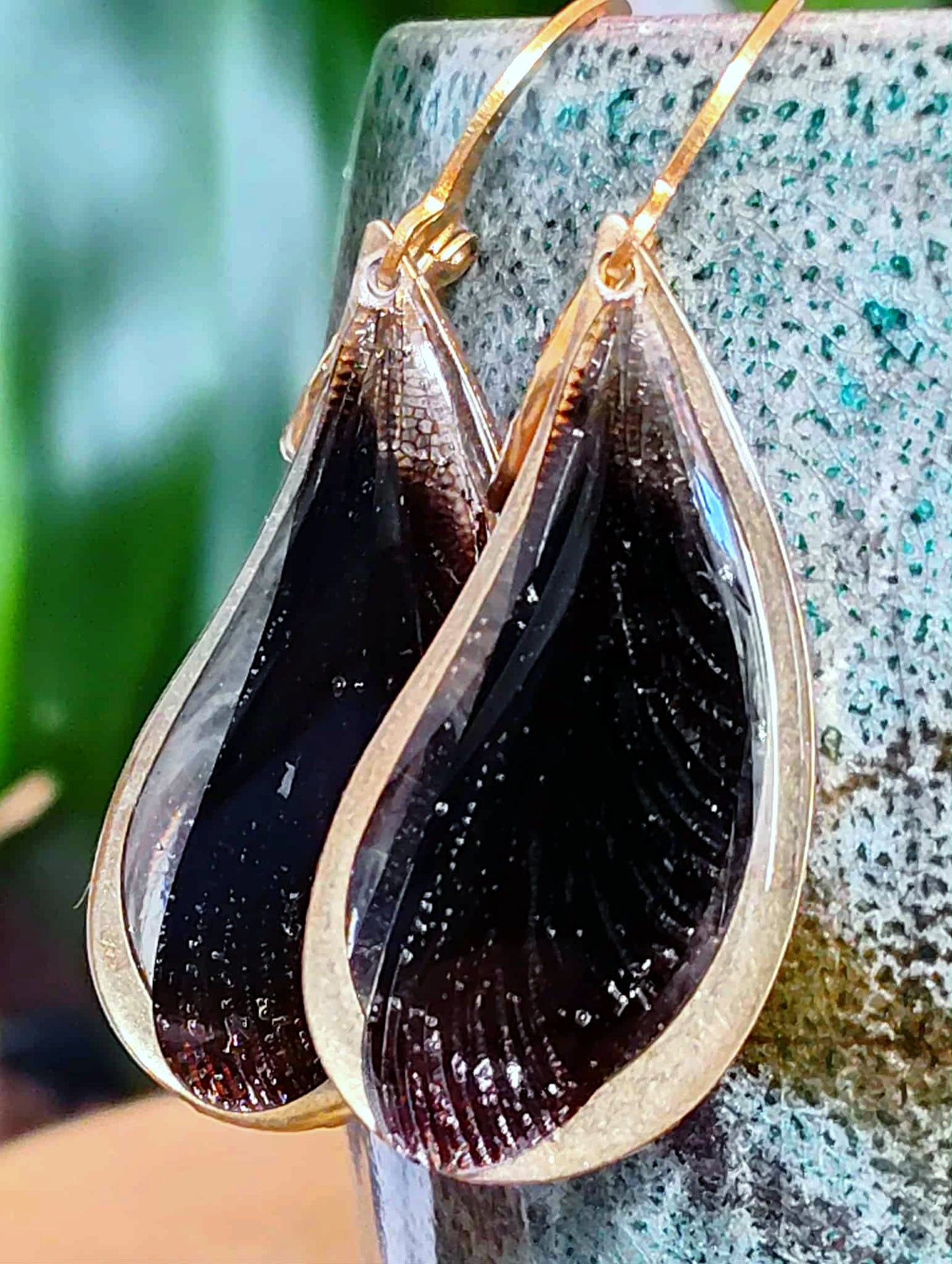 Boucles d'oreille, Aile de libellule