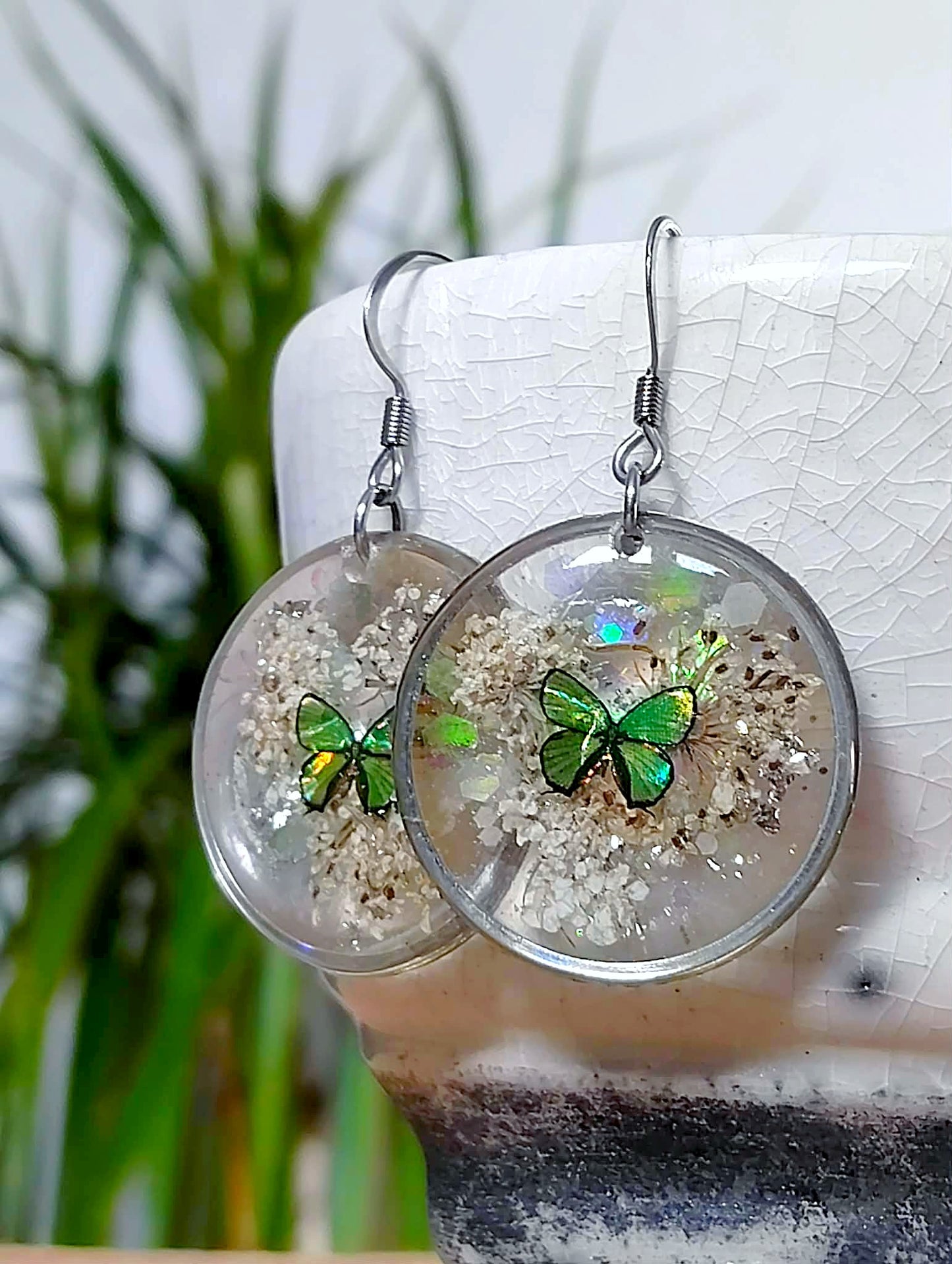 Boucles d'oreille, Fleur de carotte