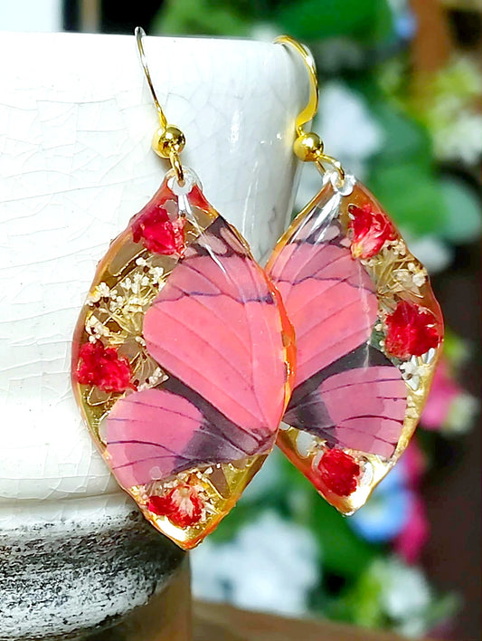 Boucles d'oreille Fleur de carotte Gypsophiles