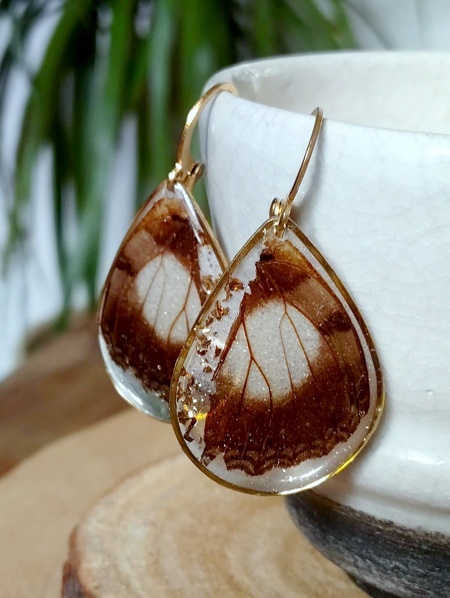 Boucles d'oreille, Aile de papillon