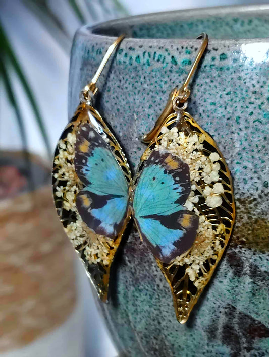 Boucles d'oreille, Fleur de carotte