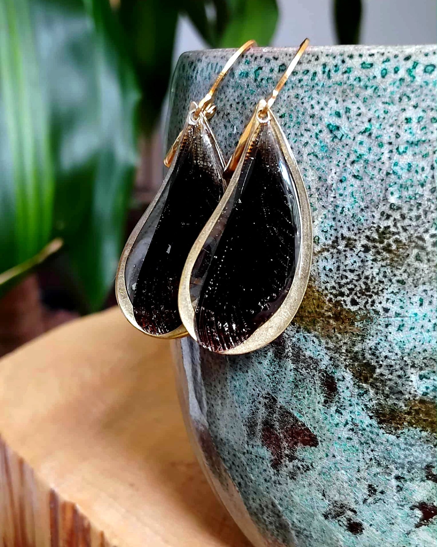 Boucles d'oreille, Aile de libellule