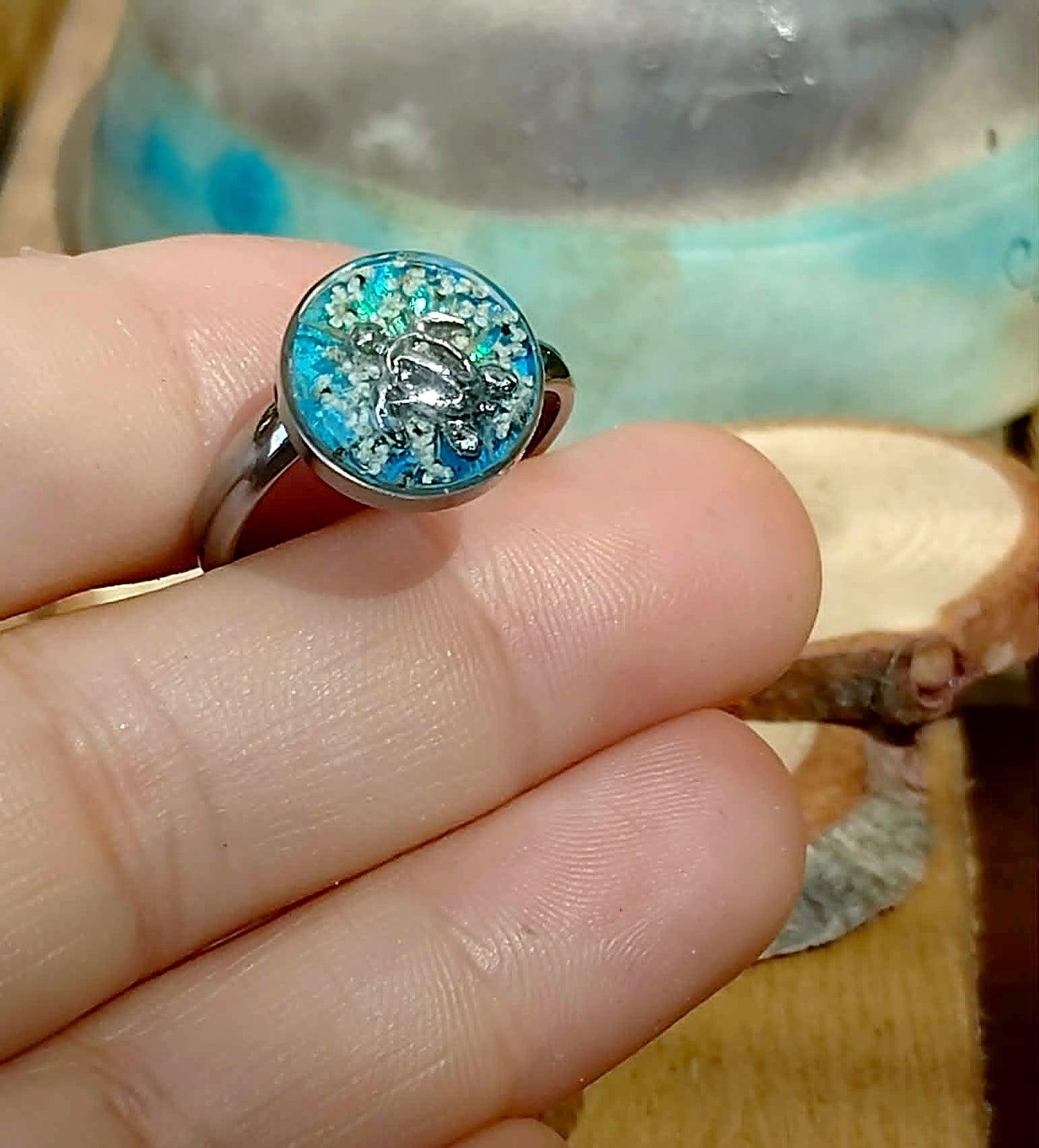 Bague Fleur de carotte sauvage